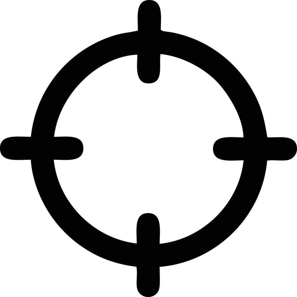 Ziel-Fokus-Symbol-Symbol-Vektorbild, Illustration des Erfolgsziel-Symbol-Konzepts. Folge 10 vektor