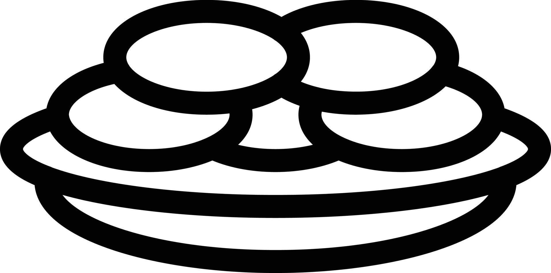 pfannkuchenvektorillustration auf einem hintergrund. hochwertige symbole. vektorikonen für konzept und grafikdesign. vektor