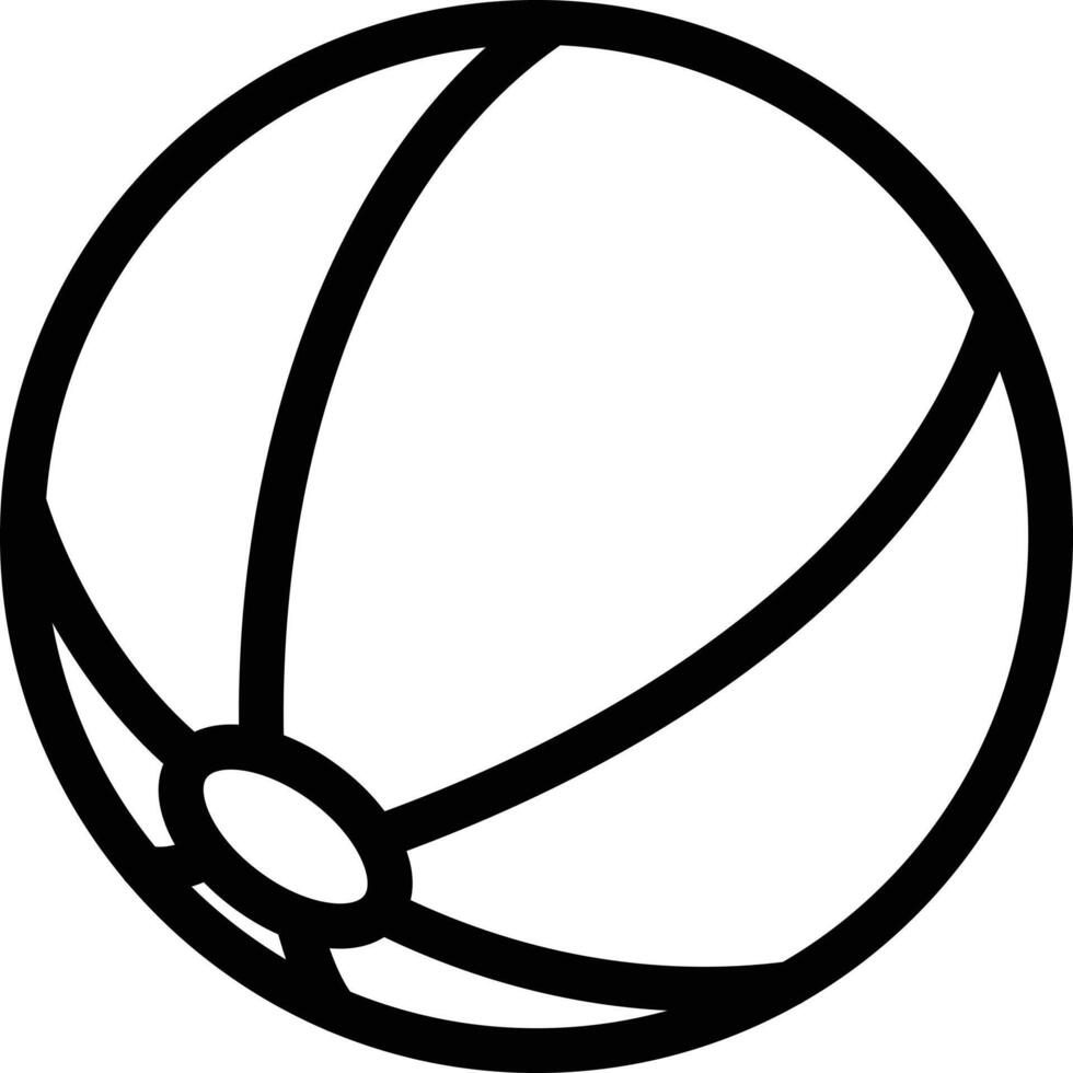 Strandball-Vektorillustration auf einem Hintergrund. Premium-Qualitätssymbole. Vektorsymbole für Konzept und Grafikdesign. vektor