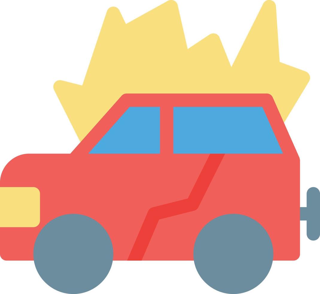 Auto-Explosionsvektorillustration auf einem Hintergrund. Premium-Qualitätssymbole. Vektorsymbole für Konzept und Grafikdesign. vektor