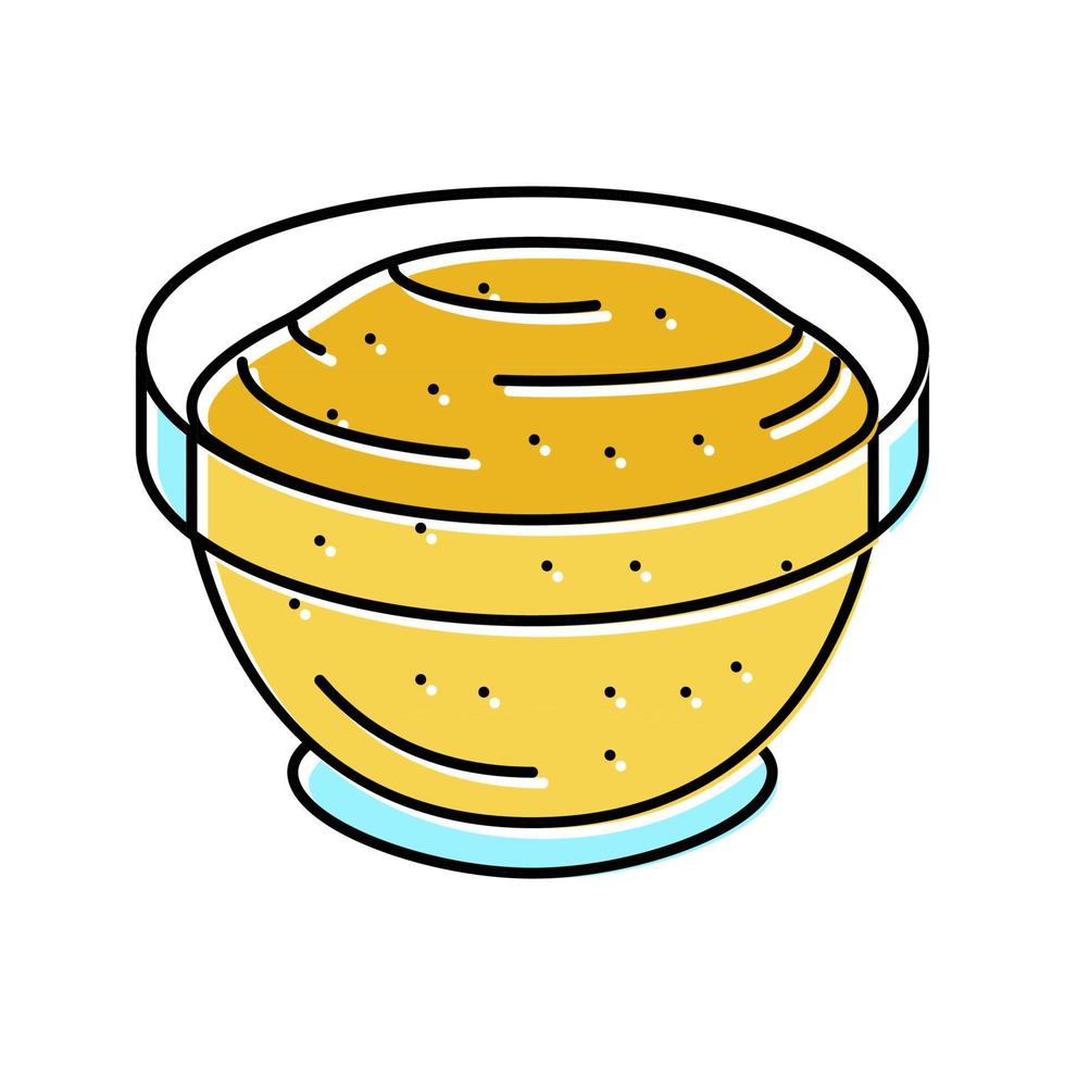 skål senap sås mat Färg ikon vektor illustration