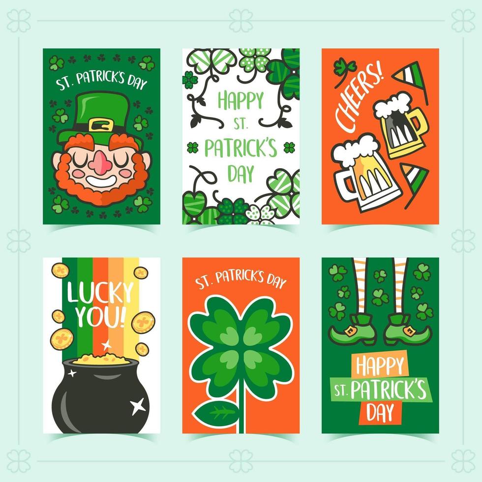 st. Patrick's Day Fun Card Design vektor