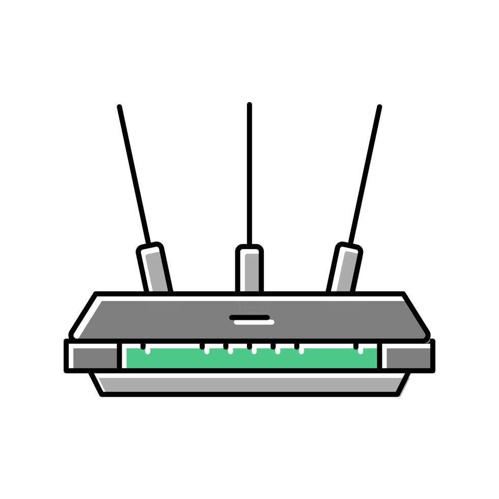 Farbsymbol-Vektorillustration für elektronische Geräte des Routers vektor