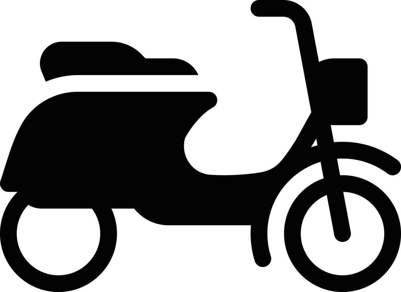 Scooter-Vektorillustration auf einem Hintergrund. Premium-Qualitätssymbole. Vektorsymbole für Konzept und Grafikdesign. vektor