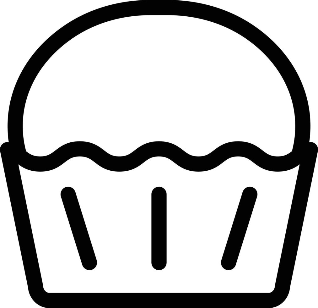 Cupcake-Vektorillustration auf einem Hintergrund. Premium-Qualitätssymbole. Vektorsymbole für Konzept und Grafikdesign. vektor