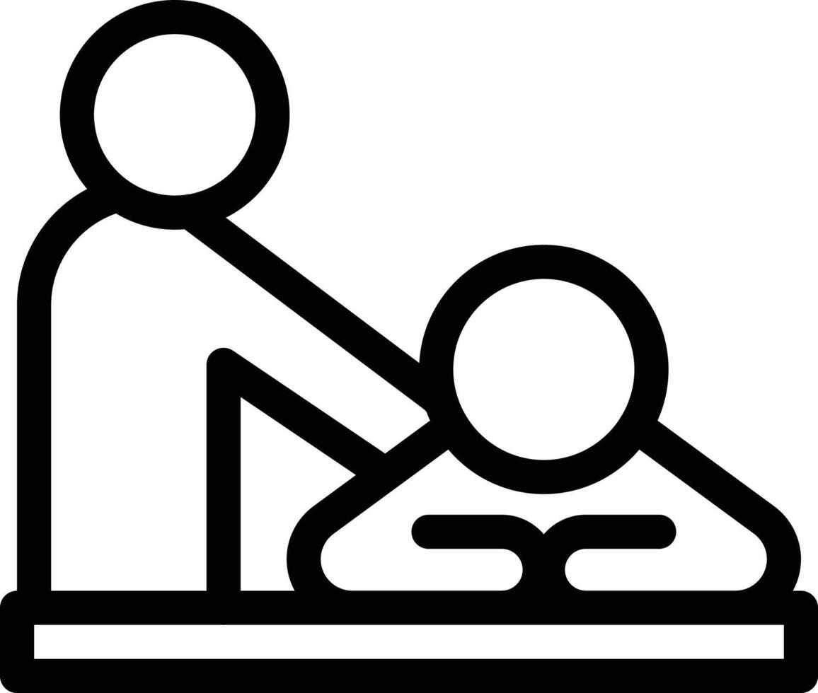 massage vektor illustration på en bakgrund. premium kvalitet symbols.vector ikoner för koncept och grafisk design.