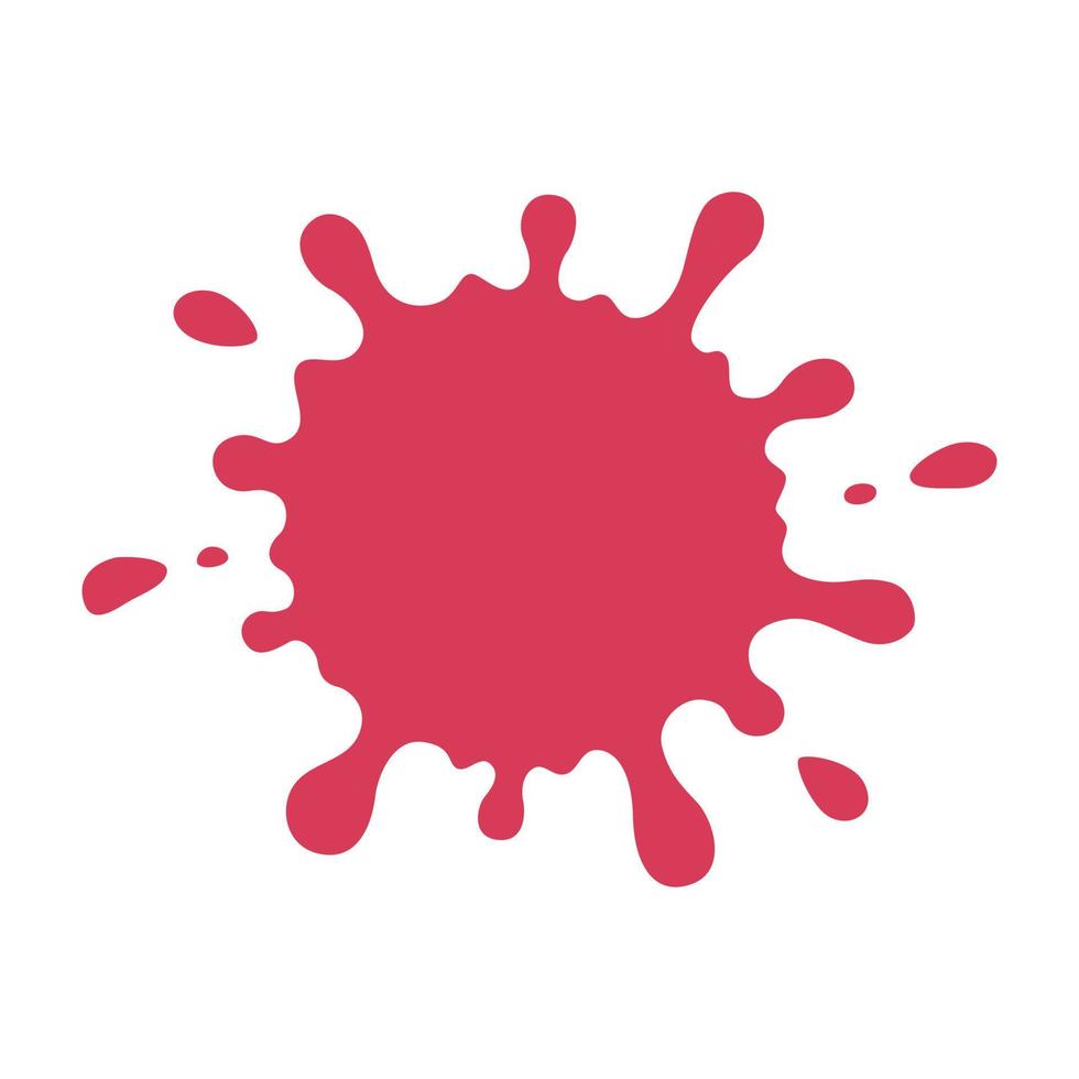 rote blob-illustration vektor