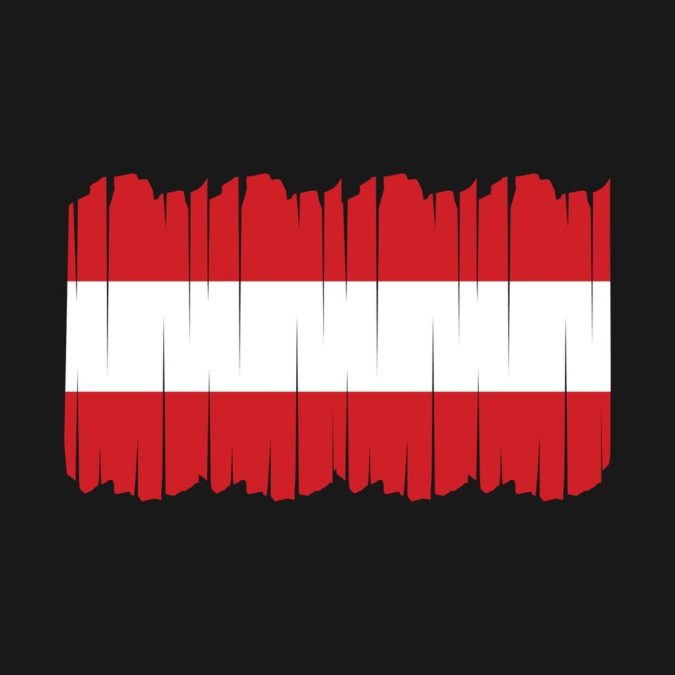 österreich flagge pinselstriche vektor