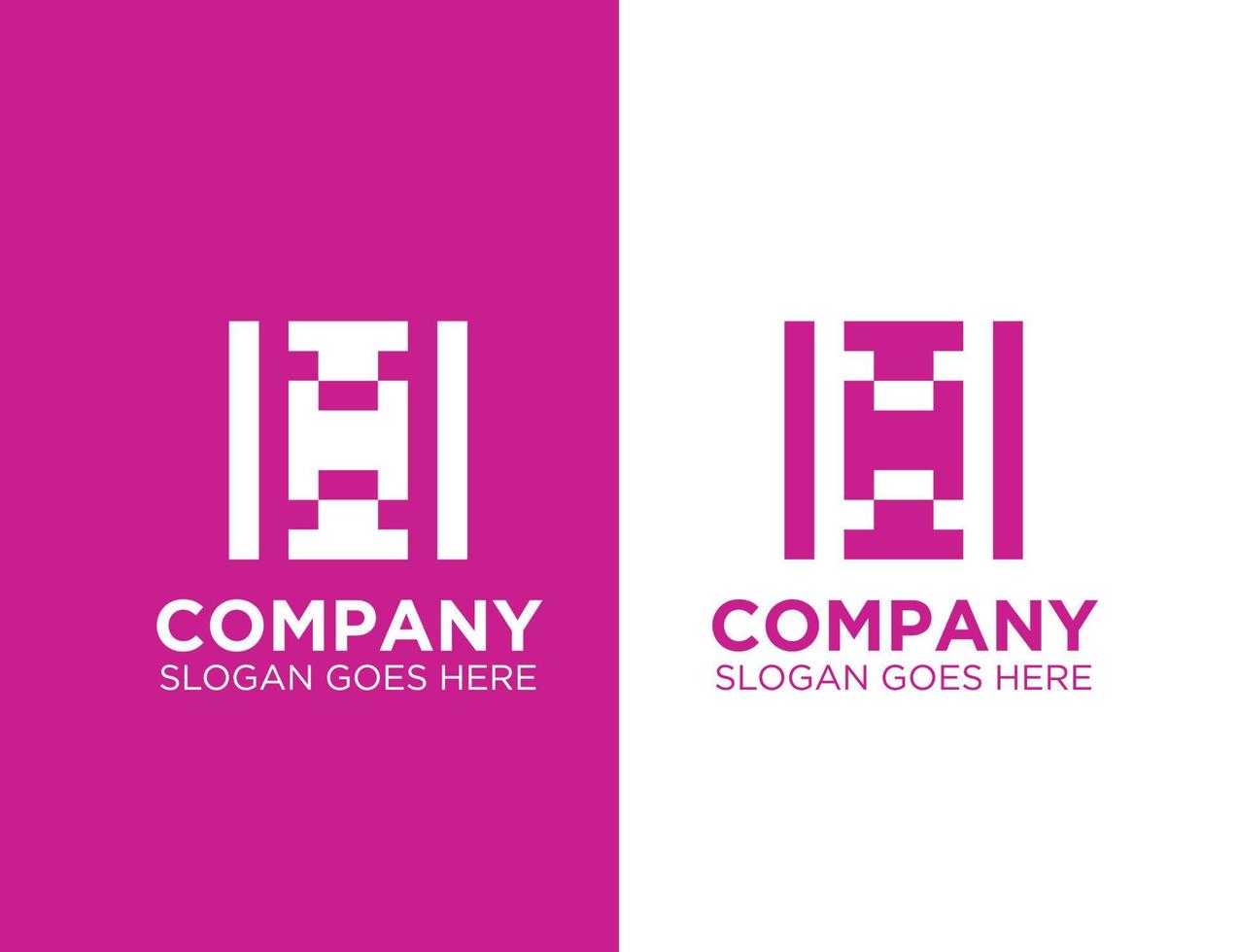 Logo der Firmenwebsite, modernes, minimal abstraktes und sauberes Logo-Design vektor
