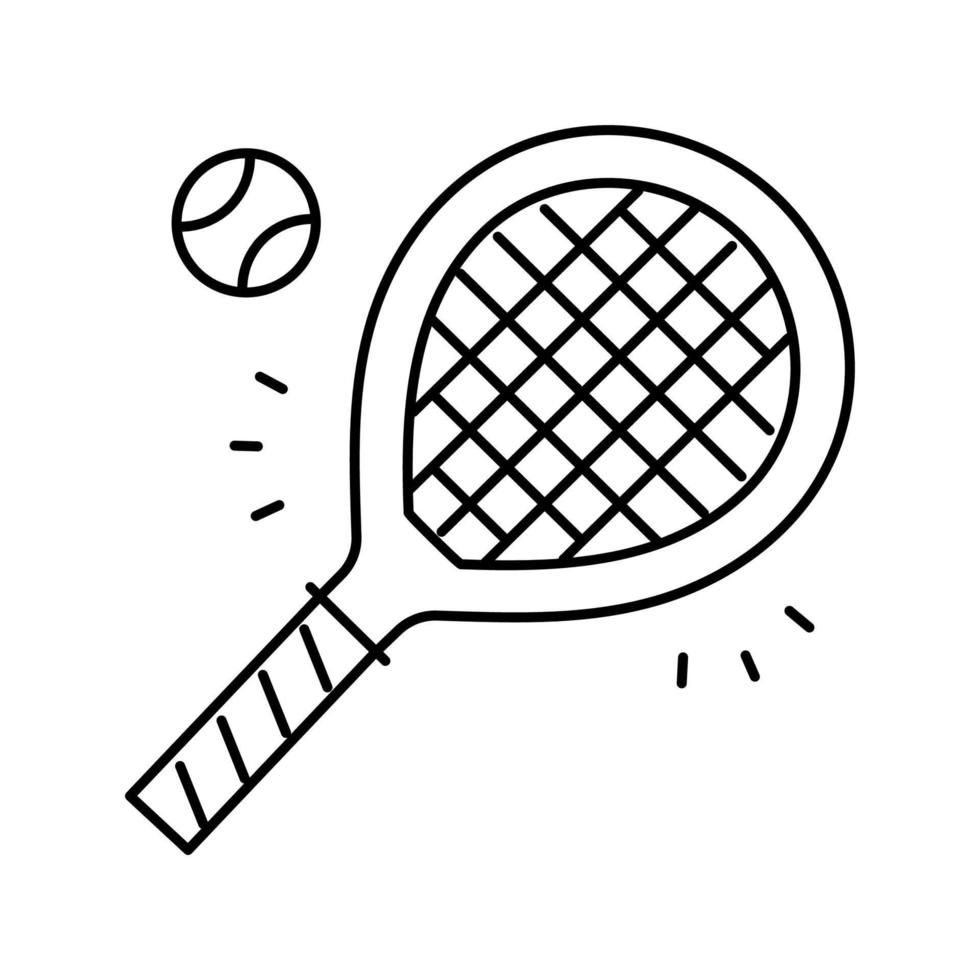 tennis sport spel linje ikon vektorillustration vektor