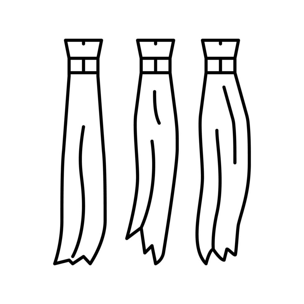 Natürliche Haarlinie Symbol Vektor Illustration