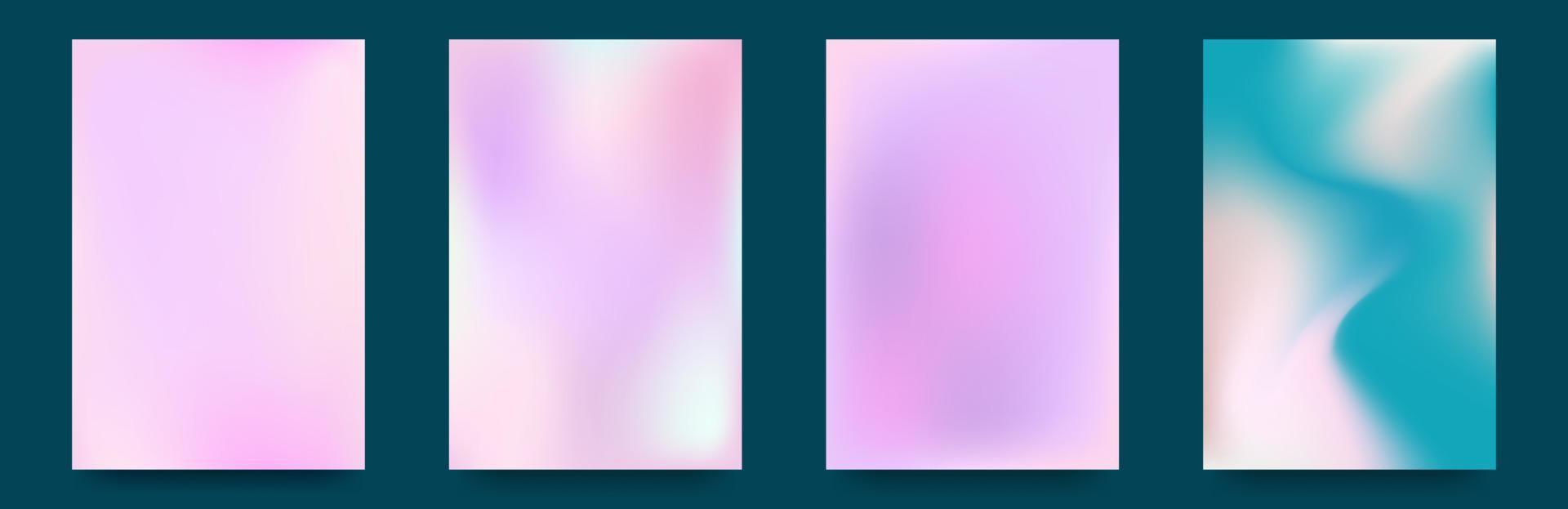uppsättning av vektor gradienter i pastell färger. för täcker, tapeter, branding och Övrig projekt. festlig palett. vektor illustration