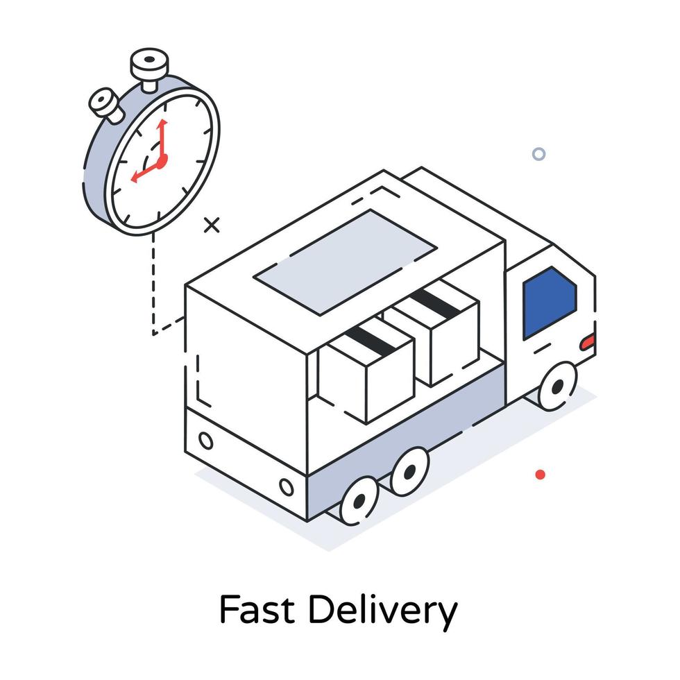 trendy schnelle lieferung vektor