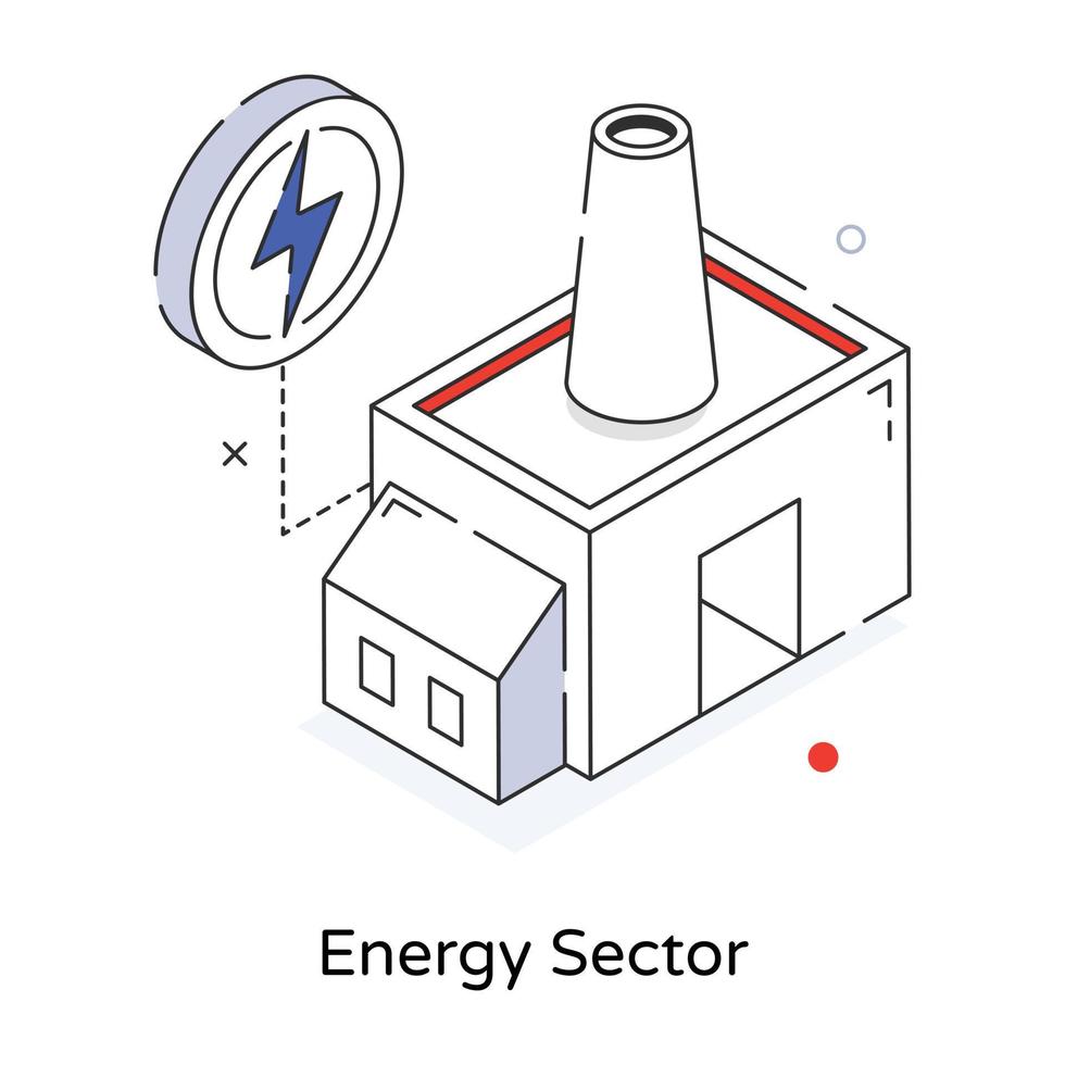 Trendige Energiebranche vektor