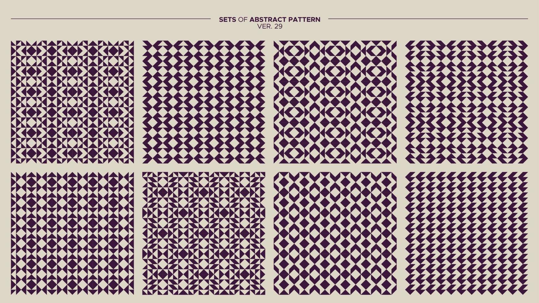 uppsättning av geometrisk abstrakt mönster design. minimalistisk sömlös mönster vektor. vektor