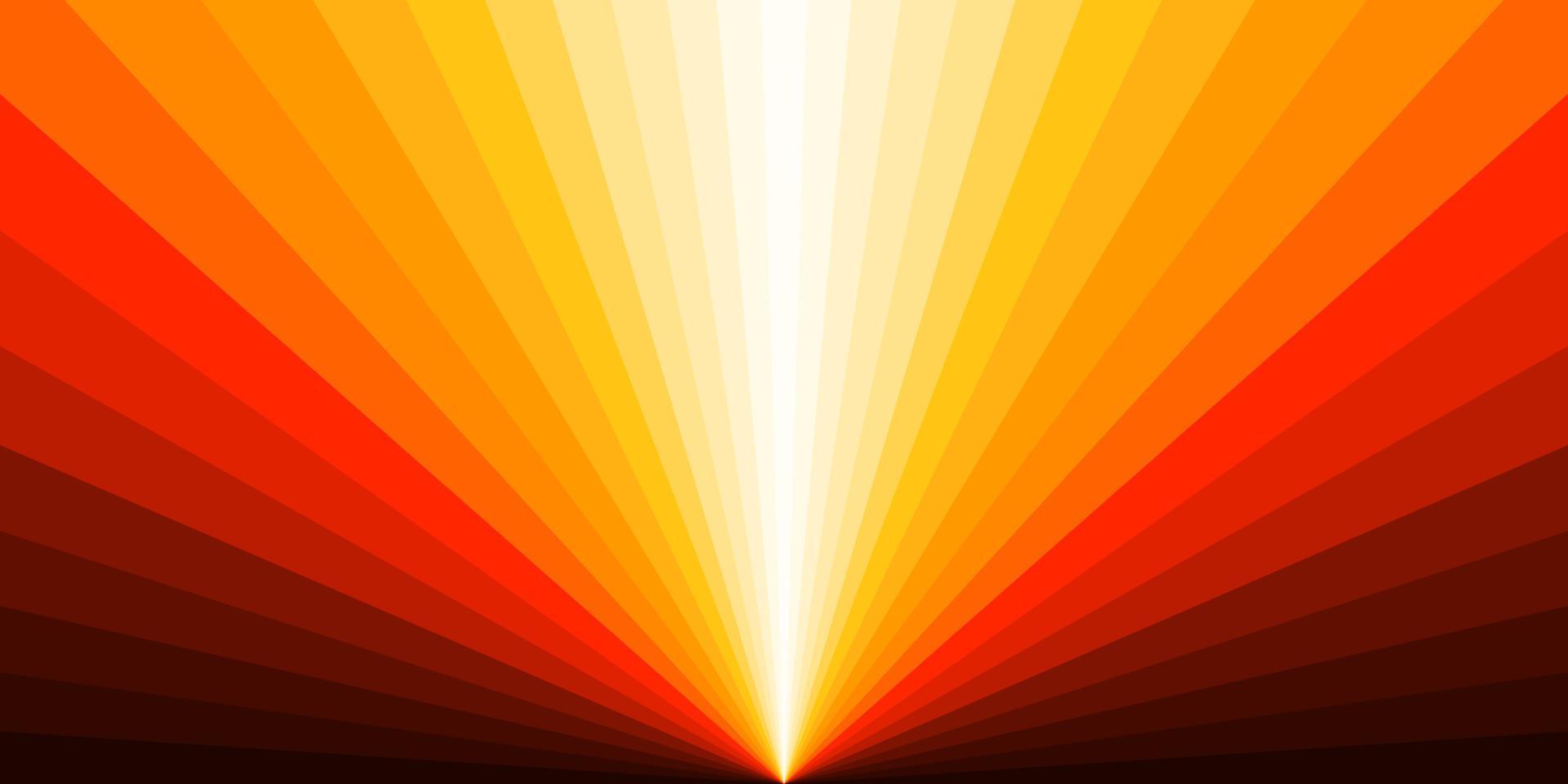 abstrakt soluppgång bakgrund mall. färgrik Sol stråle design grafisk. vektor