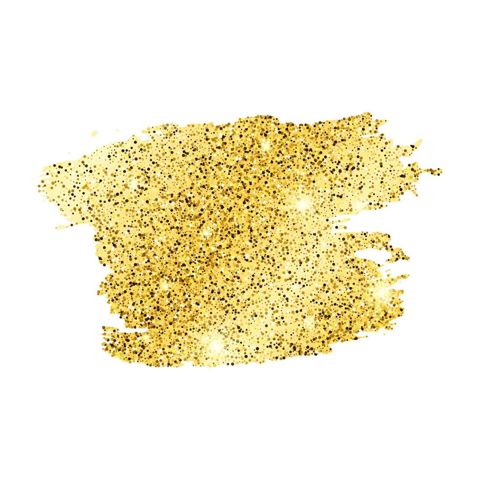 gyllene måla glittrande bakgrund på en vit bakgrund. bakgrund med guld pärlar och glitter effekt. tömma Plats för din text. vektor illustration