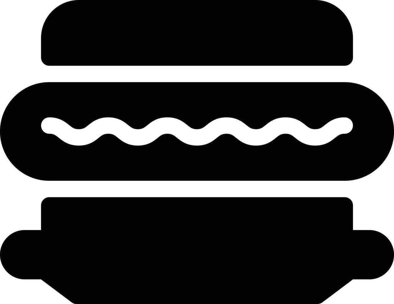 hotdog vektor illustration på en background.premium kvalitet symbols.vector ikoner för koncept och grafisk design.