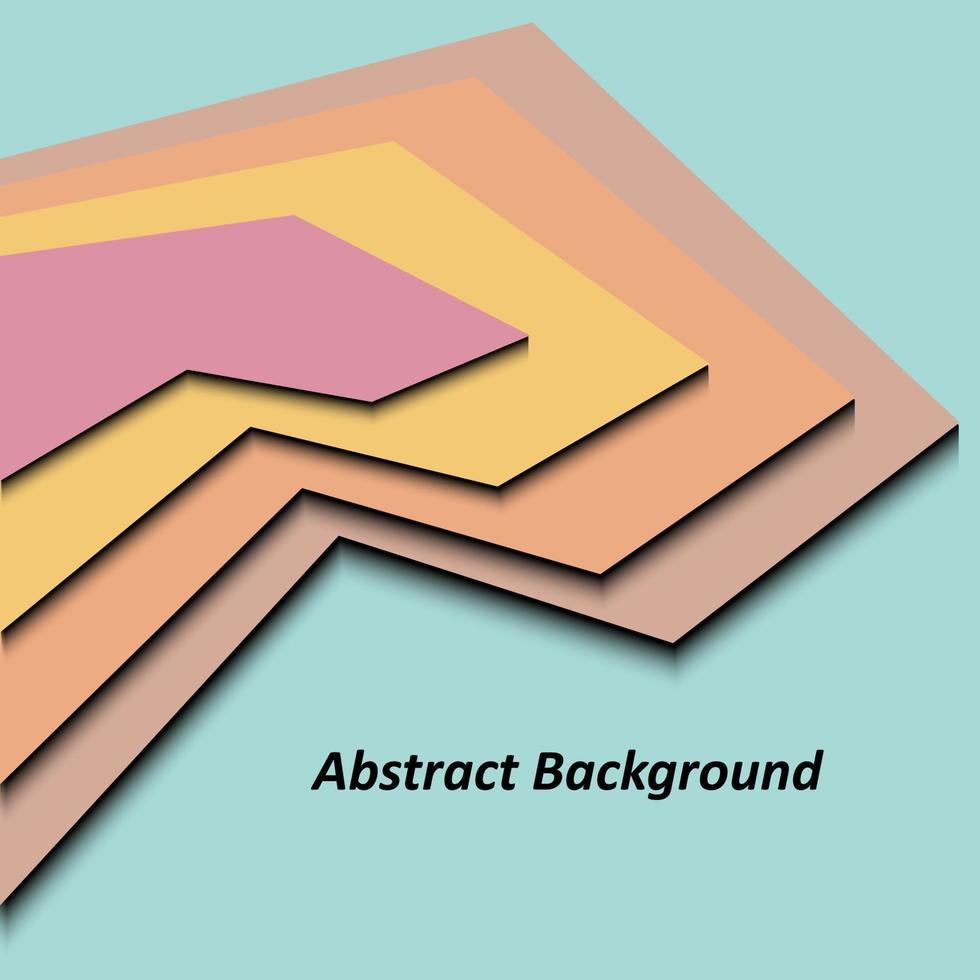 Vektorgeometrischer abstrakter Hintergrund. bunt illustrierte Abstraktion mit Linien und Schatten. bunte vorlage für werbebroschüre. vektor