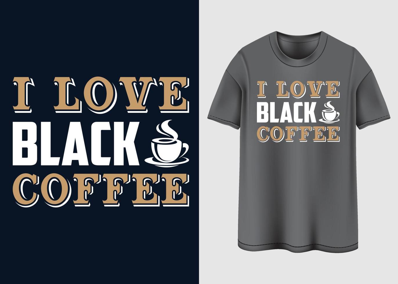 Kaffee-T-Shirt-Design vektor