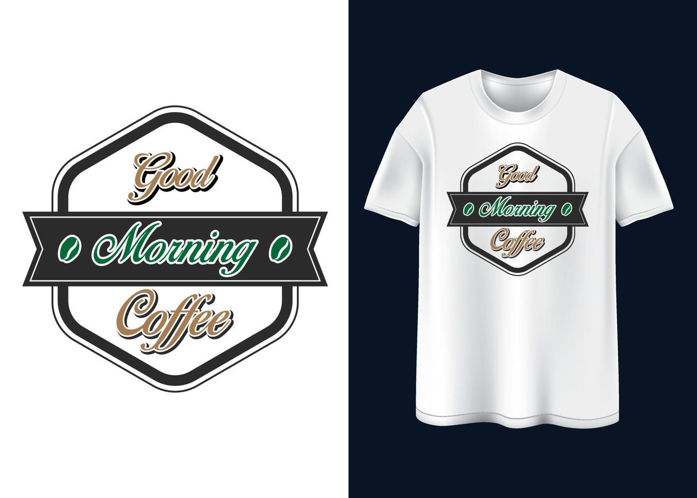 kaffe t-shirt design vektor