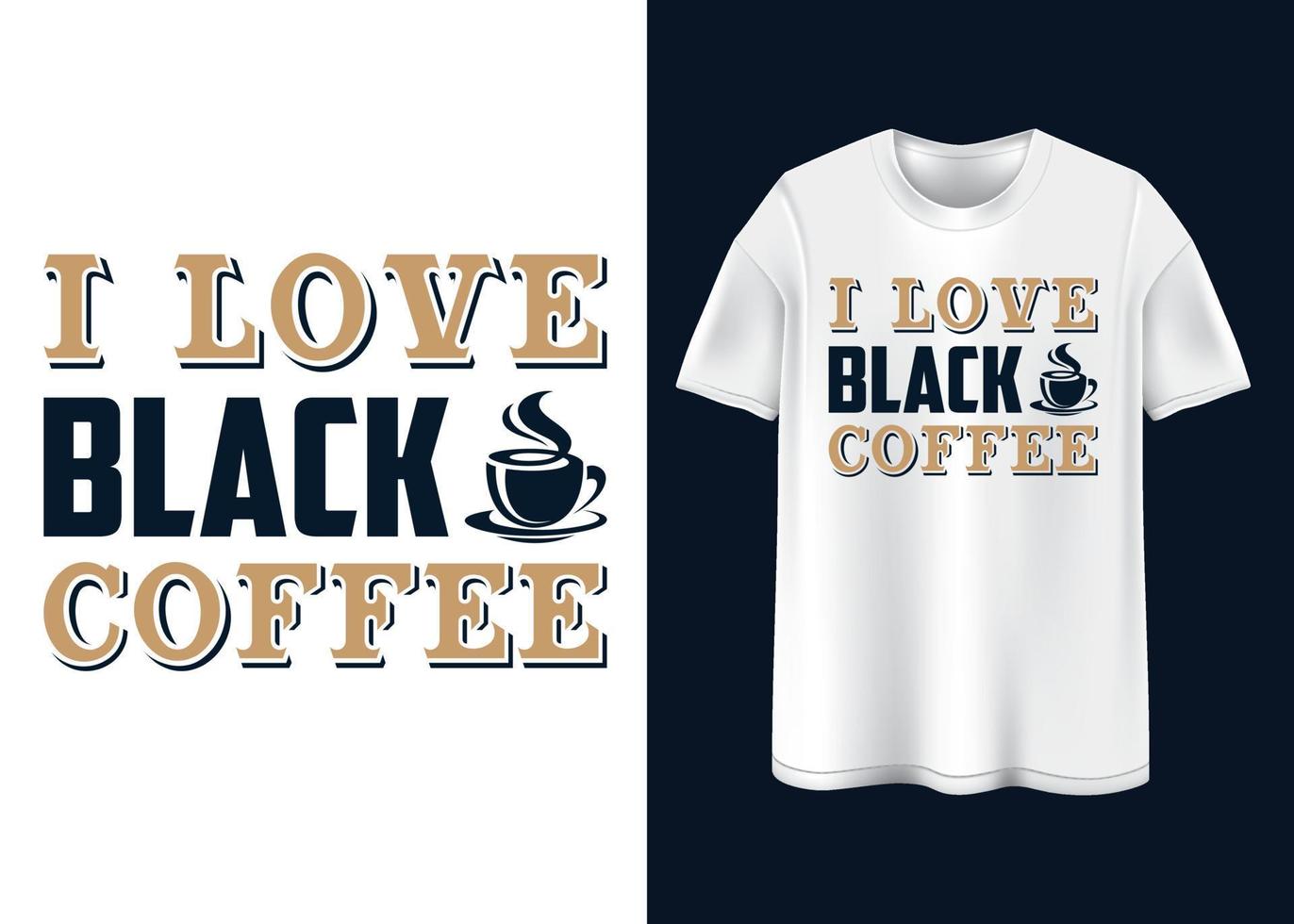 kaffe t-shirt design vektor