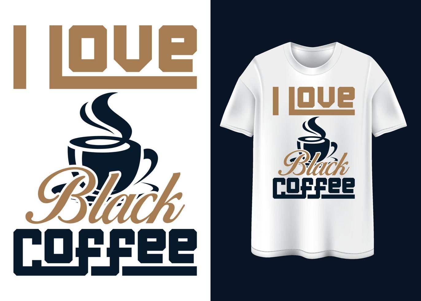 Kaffee-T-Shirt-Design vektor