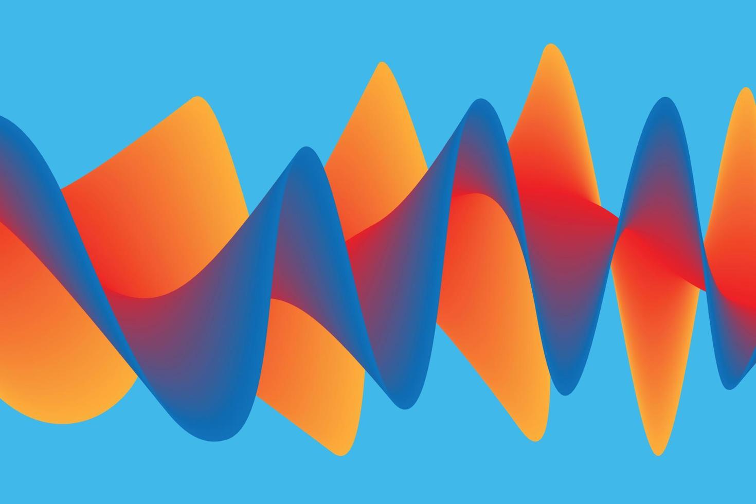 abstrakter hintergrund der bunten steigungswelle. modernes plakat mit farbverlauf 3d-flussform. innovatives hintergrunddesign für die zielseite. Vektor