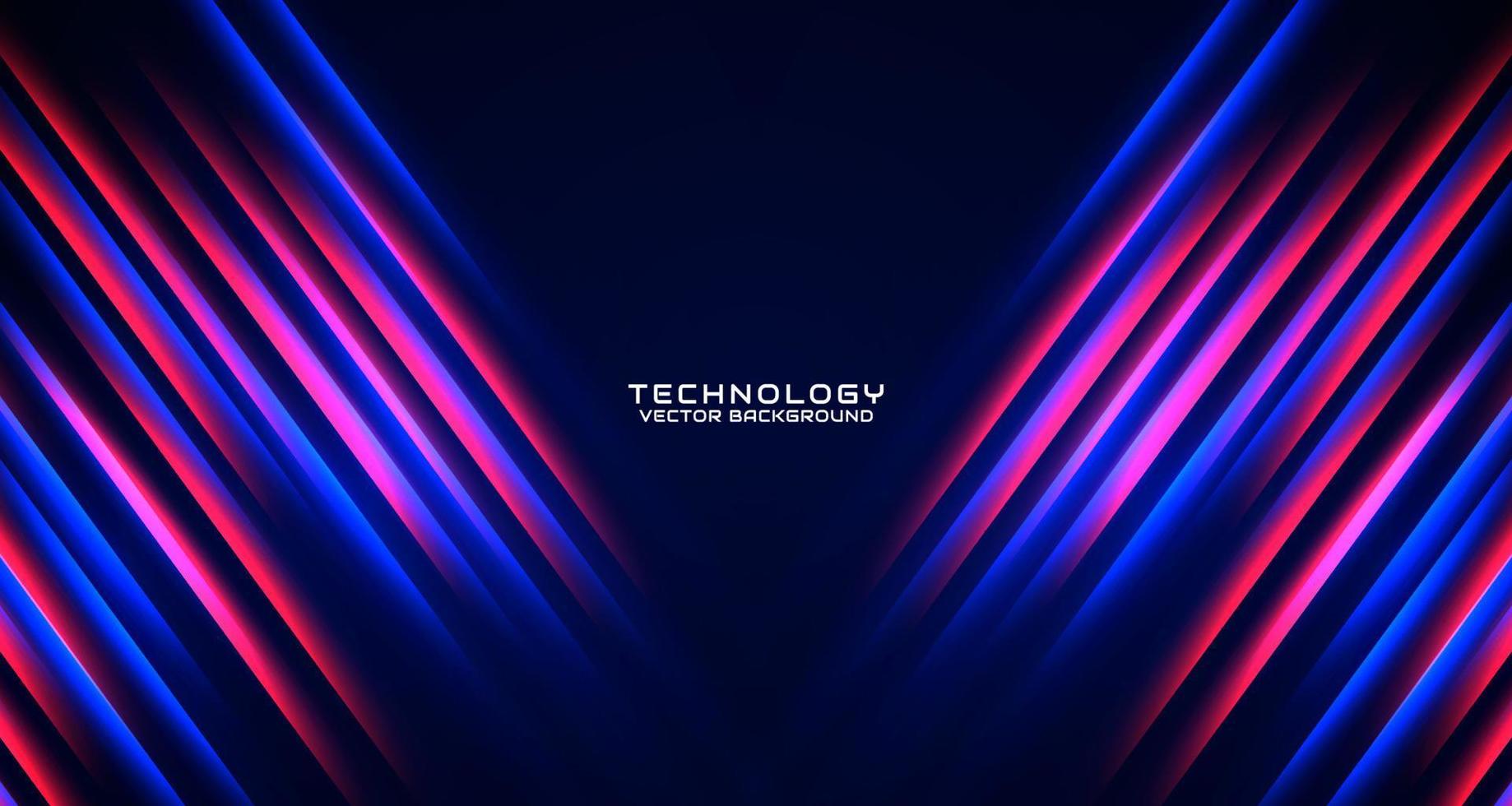 3d röd blå techno abstrakt bakgrund överlappning lager på mörk Plats med lysande effekt dekoration. stil begrepp skära ut. grafisk design element för baner flygblad, kort, broschyr omslag, eller landning sida vektor
