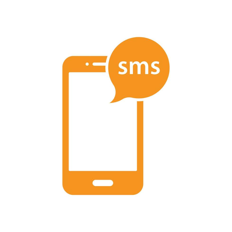 eps10 grauer Vektor Smartphone E-Mail oder SMS abstraktes Symbol oder Logo isoliert auf weißem Hintergrund. mobiles Mail-Symbol in einem einfachen, flachen, trendigen, modernen Stil für Ihr Website-Design und mobile App