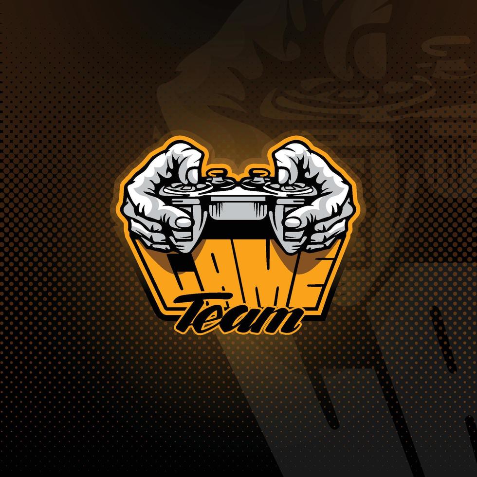 pro gamer logo esport, sport oder game team maskottchen. vektor