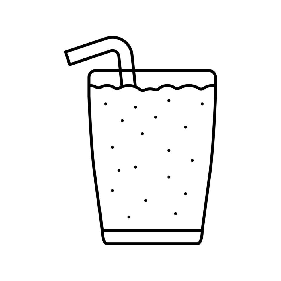 Joghurt-Smoothie-Fruchtsaft-Essen-Symbol-Vektor-Illustration vektor