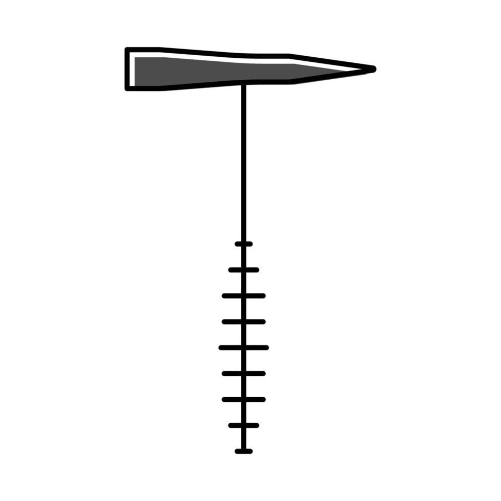 Schweißer Hammer Werkzeug Farbe Symbol Vektor Illustration