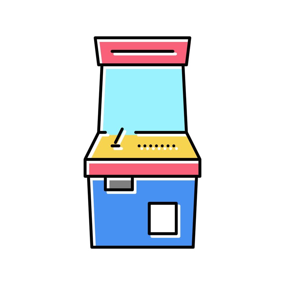 Spielautomat Geek Farbsymbol Vektor Illustration