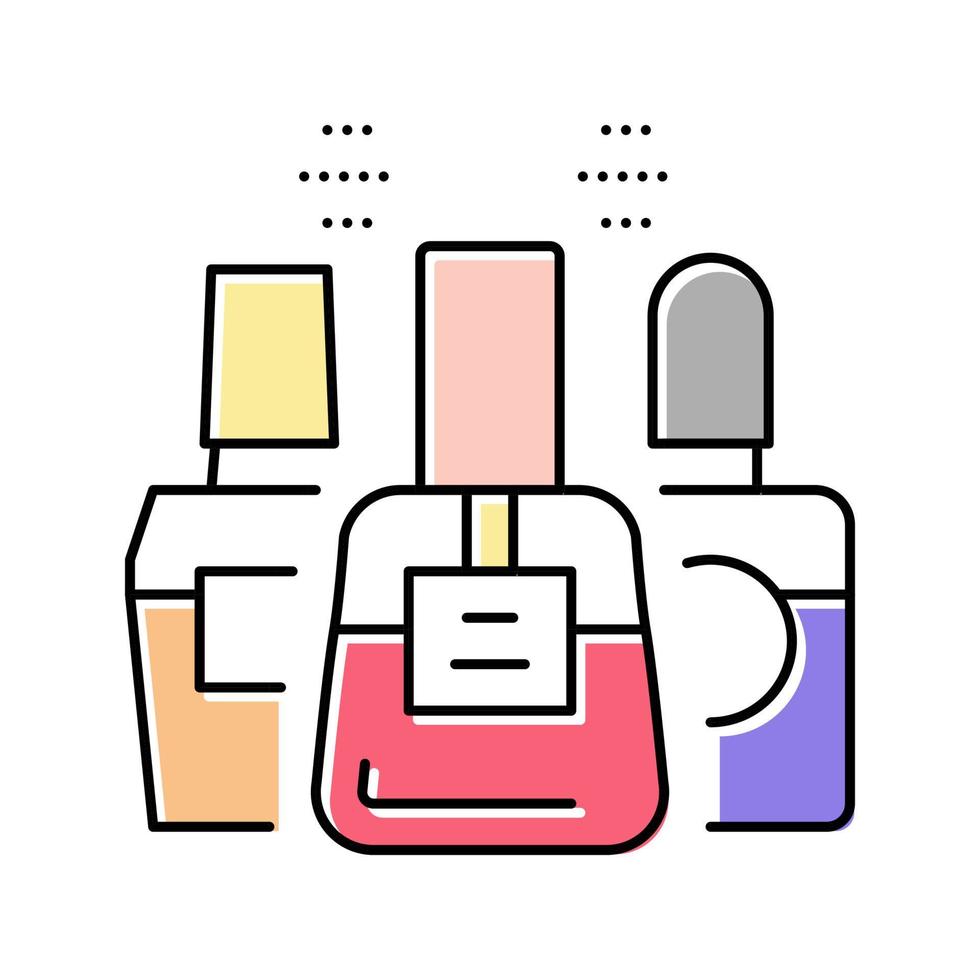 nagellack färg ikon vektor illustration