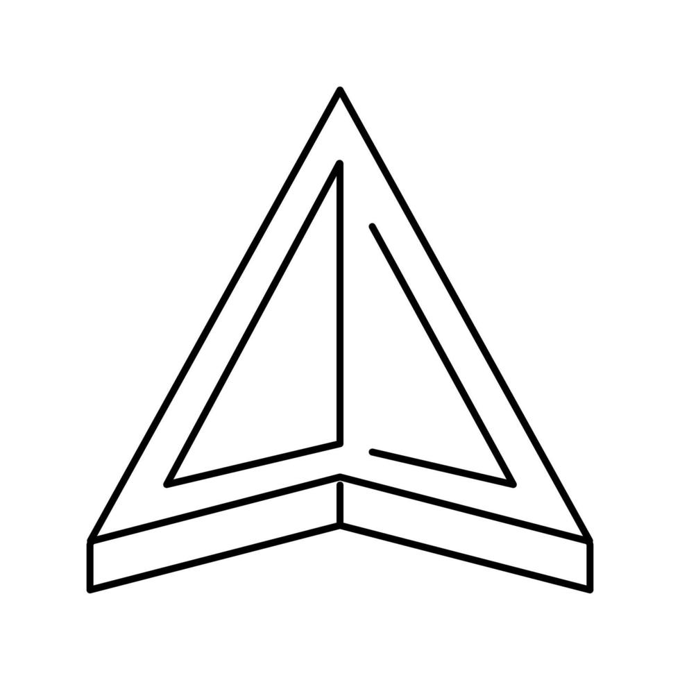 Navigationspfeillinie Symbol Vektor Illustration