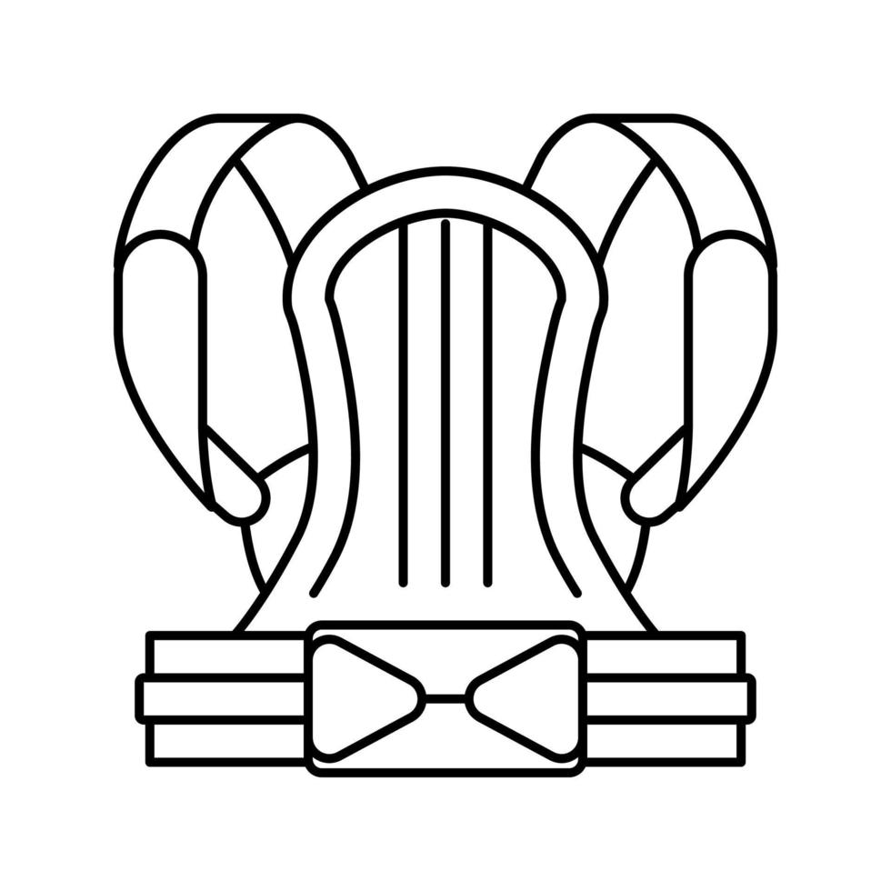 Haltung Gürtellinie Symbol Vektor Illustration