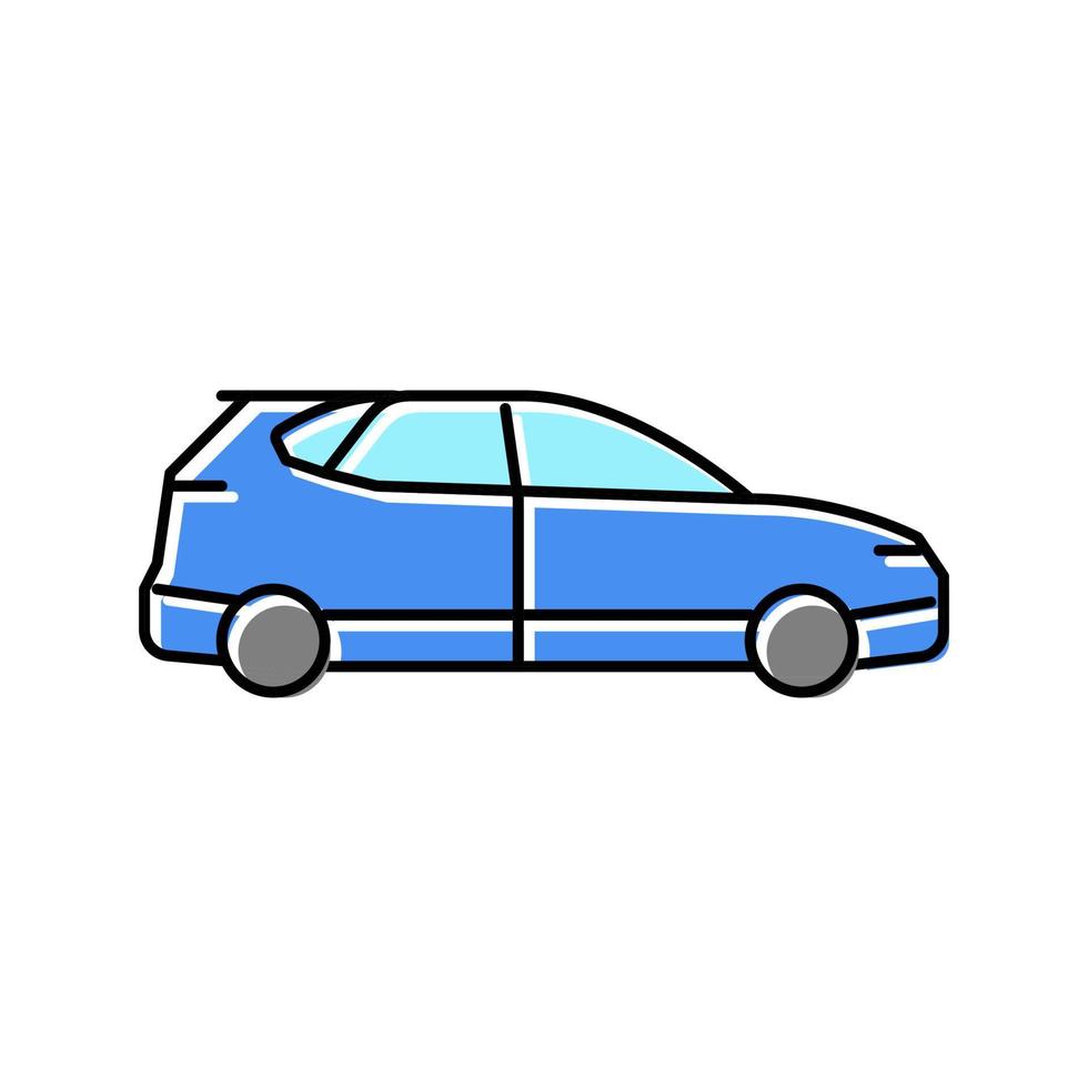 Auto Transport Farbe Symbol Vektor Illustration