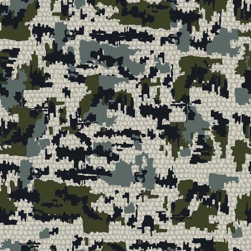 Musterhintergrund. Armee Camouflage Wrap nahtlose Schlangenmuster abstrakter Vektor. vektor