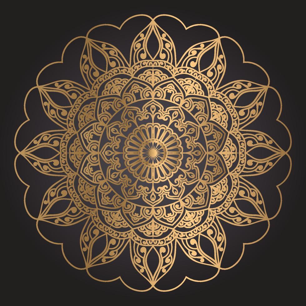 Luxus-Mandala-Hintergrunddesign vektor