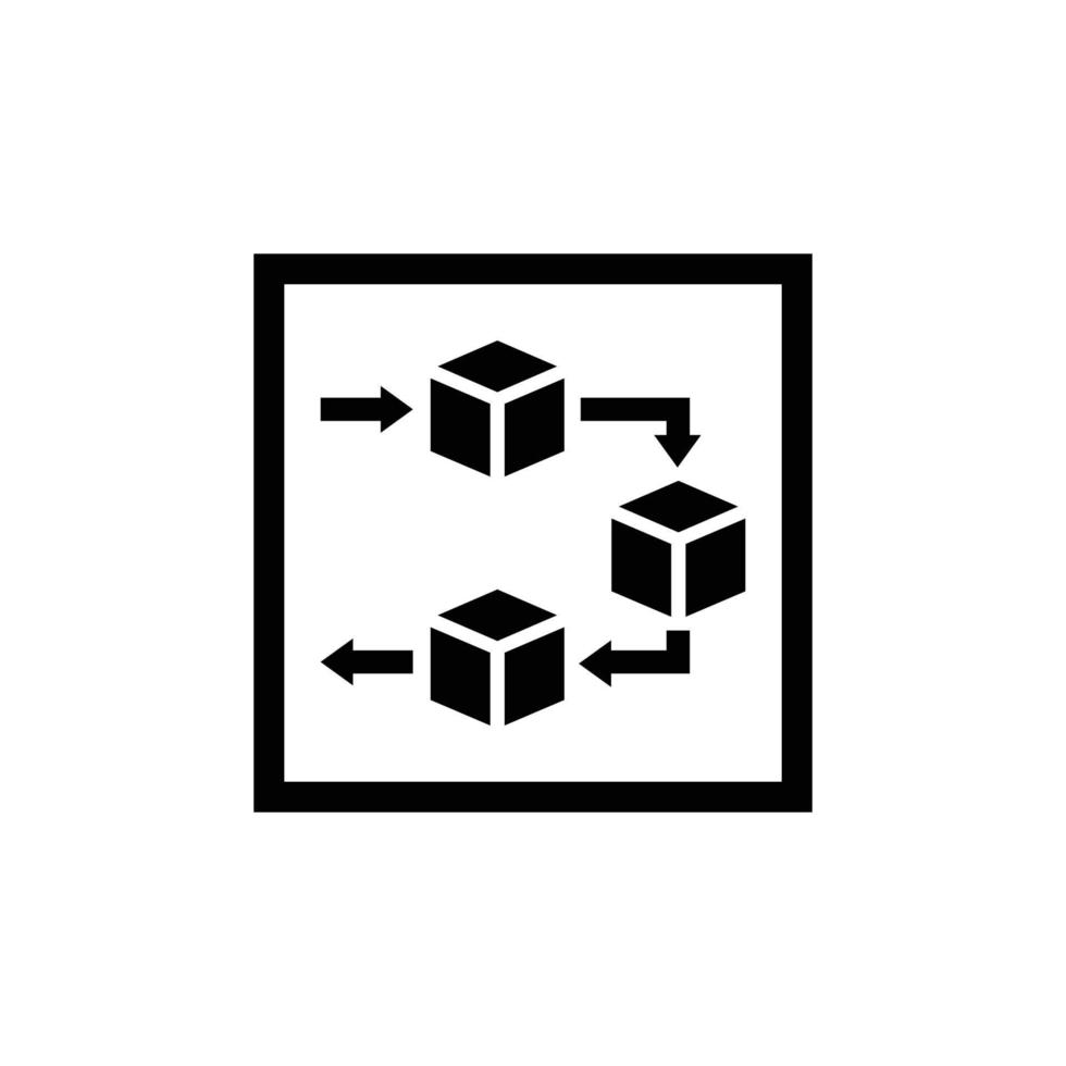 verwenden sie das fifo-system einfache flache symbolvektorillustration vektor