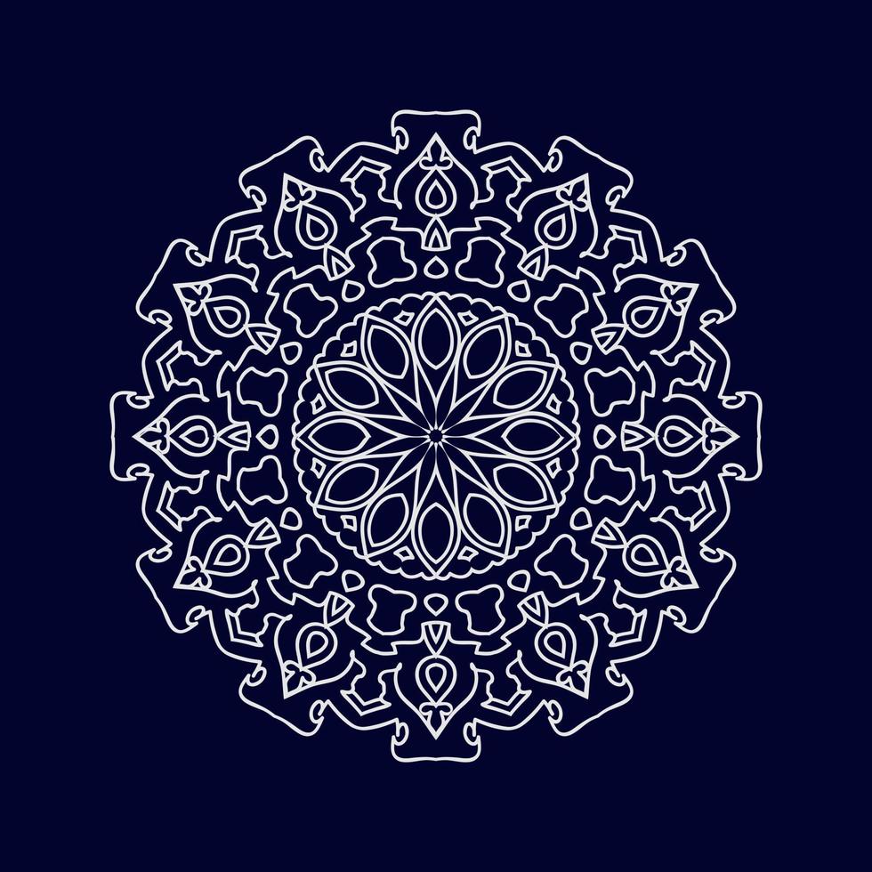 blomma mandala bakgrund design vektor illustration