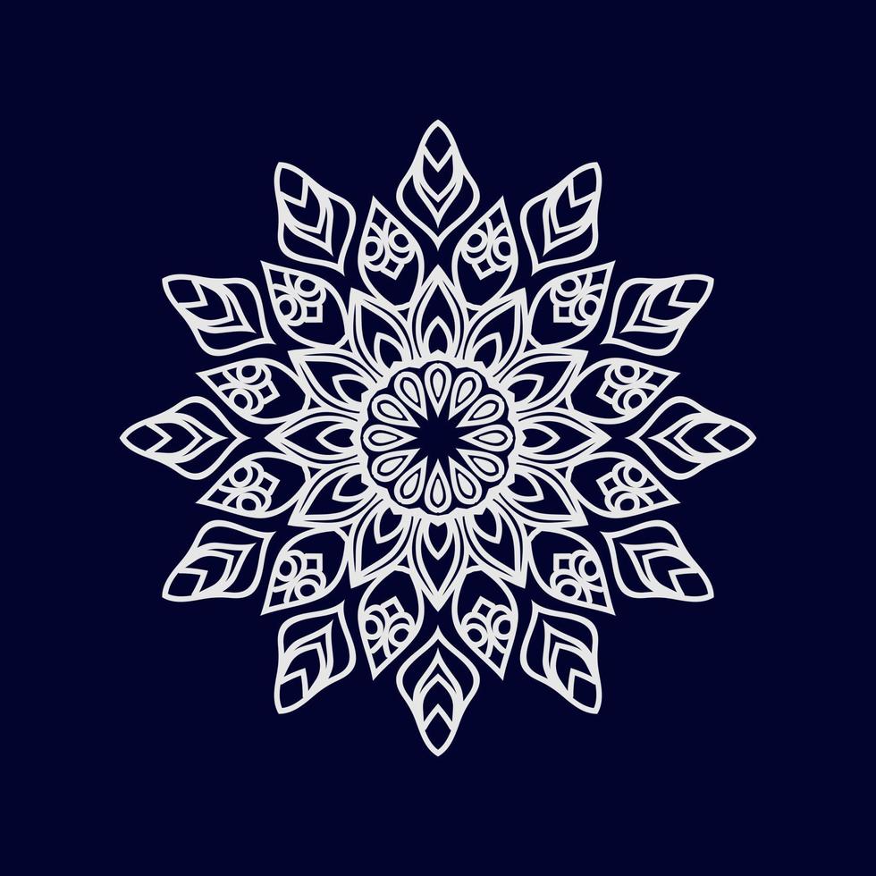 islamische Mandala-Hintergrundvektorillustration vektor