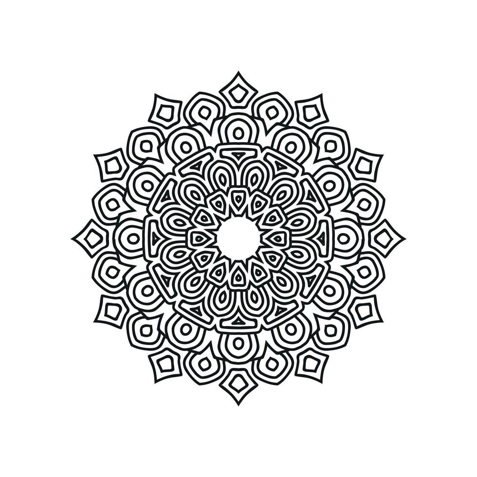 Mandala-Muster-Design-Hintergrund-Vektor-Illustration vektor