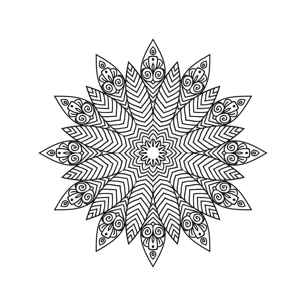 Mandala entwirft Hintergrundvektorillustration vektor