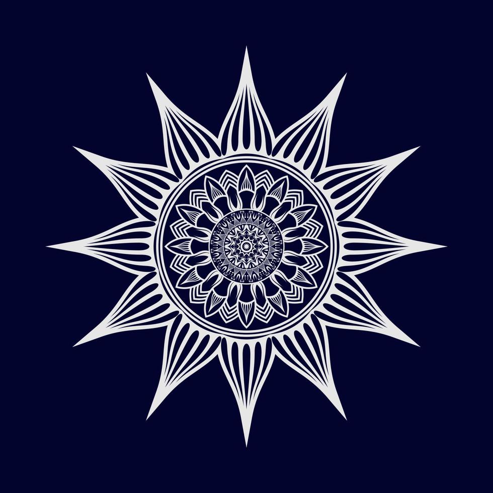 Mandala-Vektor-Muster-Design-Hintergrund vektor