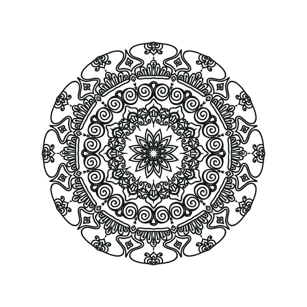 blomma mandala vektor mönster. mandala konst bakgrund