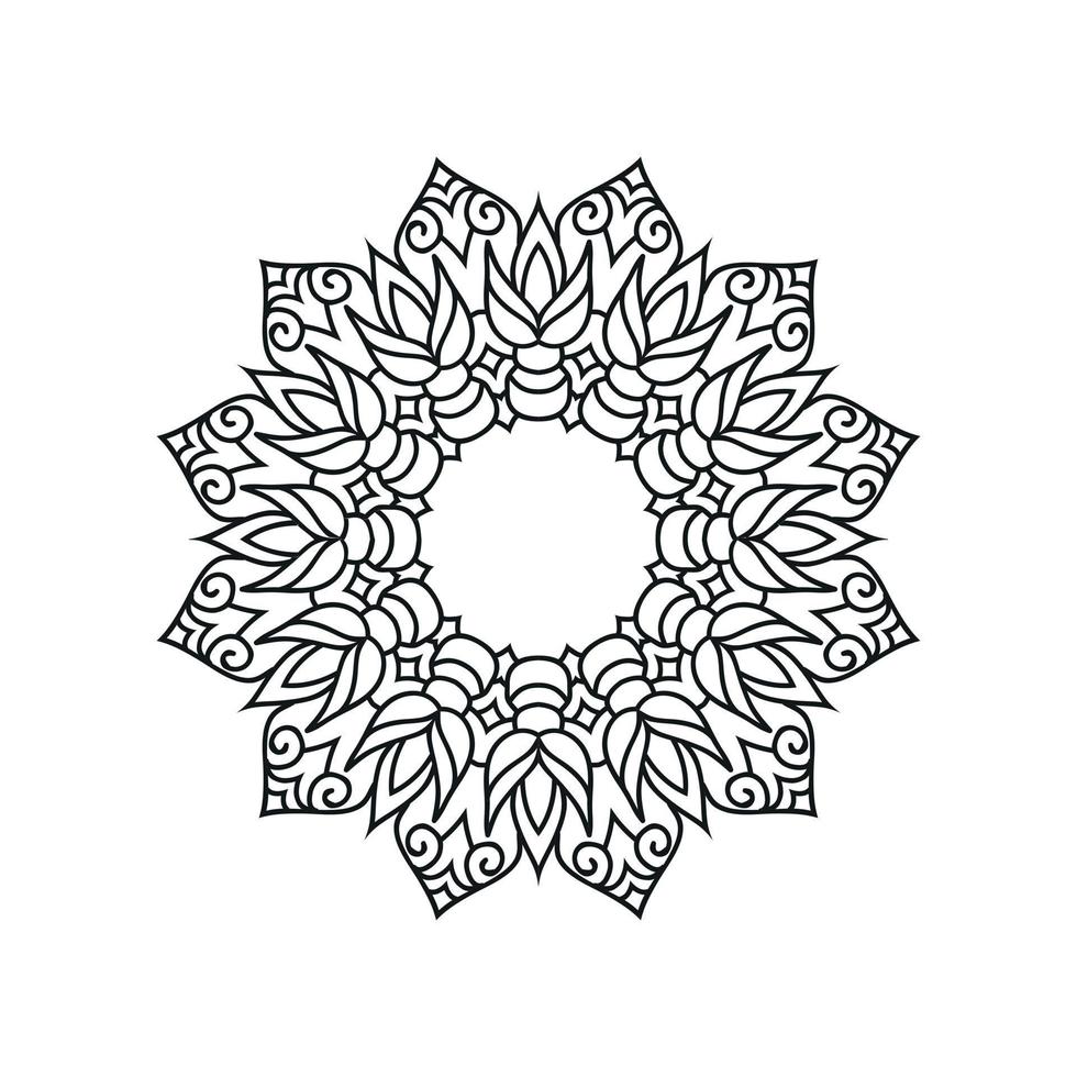 blomma mandala vektor mönster. mandala konst bakgrund