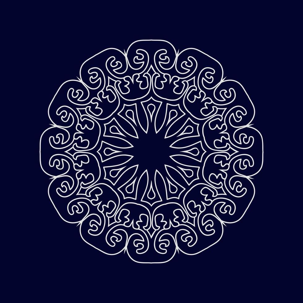 mandala mönster design bakgrund vektor illustration