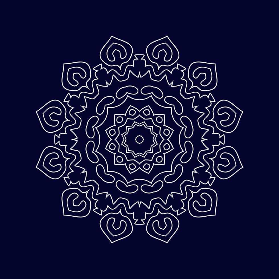 Mandala entwirft Hintergrundvektorillustration vektor